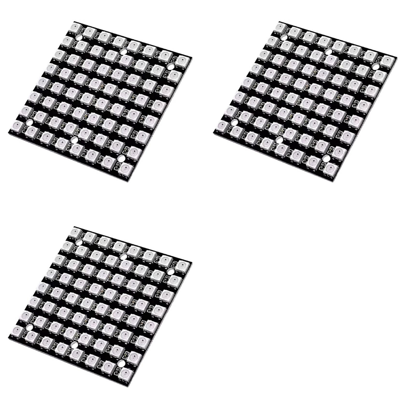 Rgb Led Matrix 8X8 - 【FLASH DEAL】3X WS2812 LED 5050 RGB