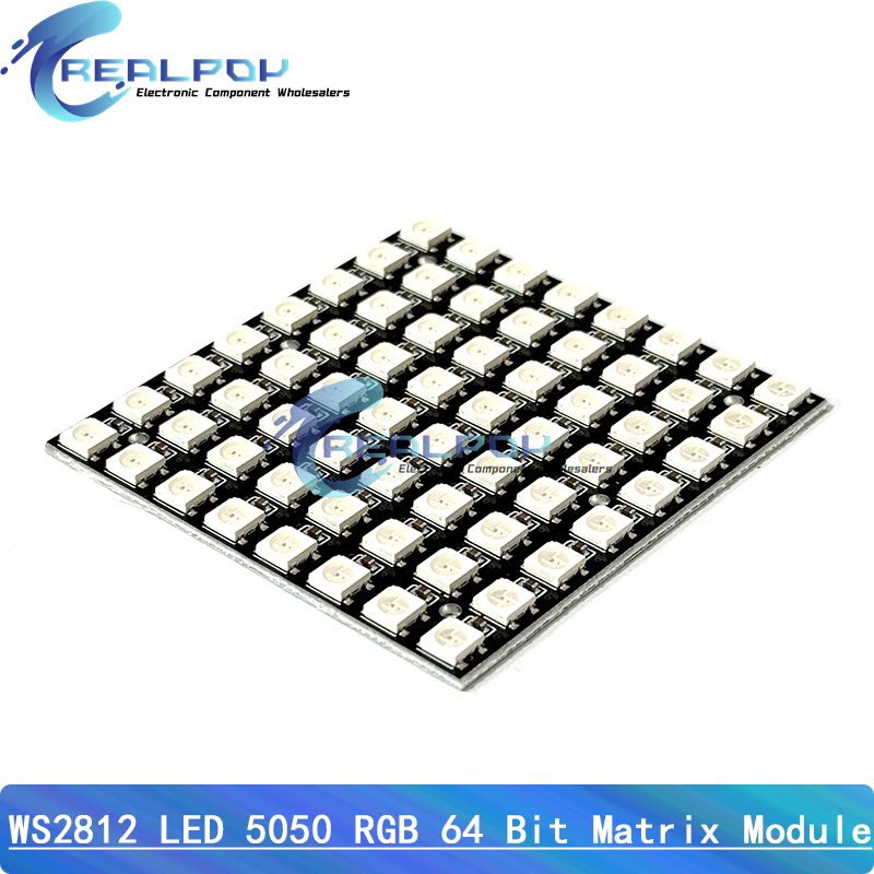 WS2812 LED 5050 RGB 8x8 64 Bit – обзор и цена Rgb Led Matrix 8X8