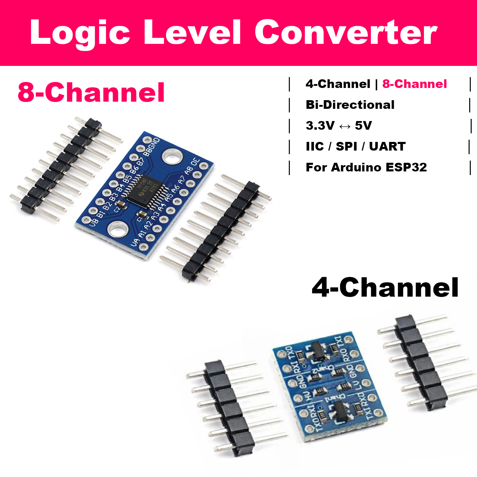 Bi-Directional Logic Level Shi – обзор и цена Level Shifter 3.3V