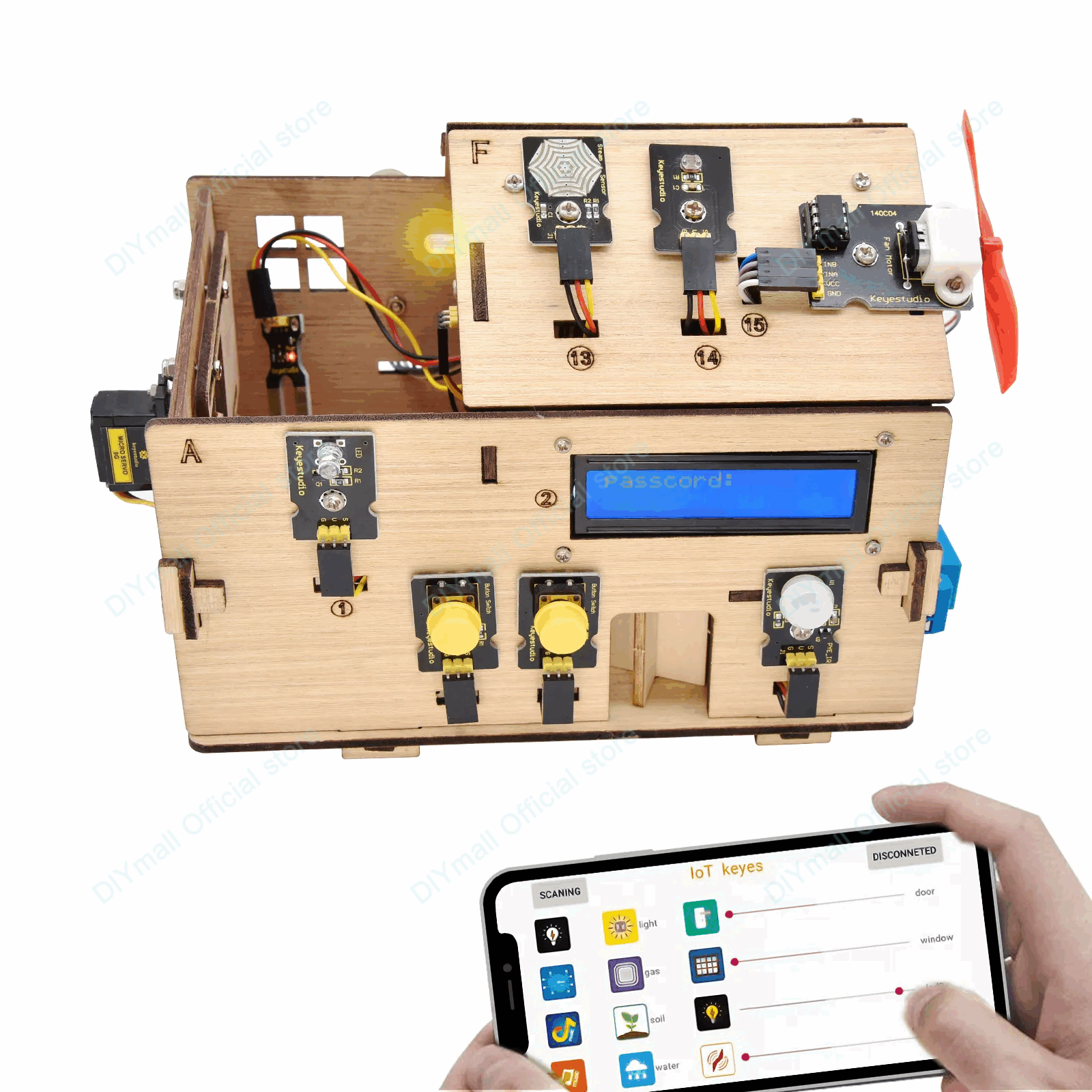 Keyestudio Smart IoT Home Kit  – обзор и цена Home Automation Diy