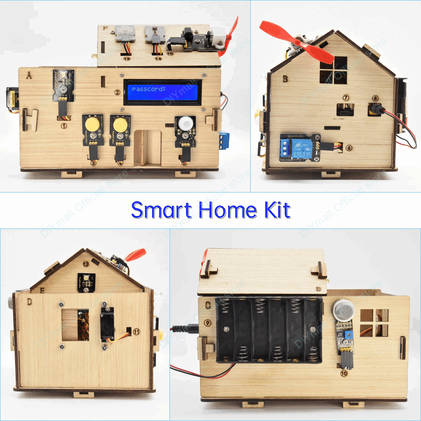 Keyestudio Smart IoT Home Kit  – обзор и цена Home Automation Diy