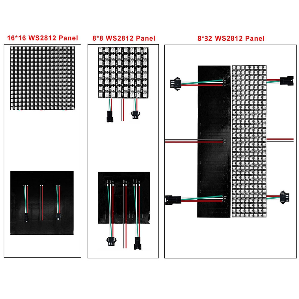 DC5V WS2812B 8*8 16*16 8*32 Fl – обзор и цена Rgb Led Matrix 8X8