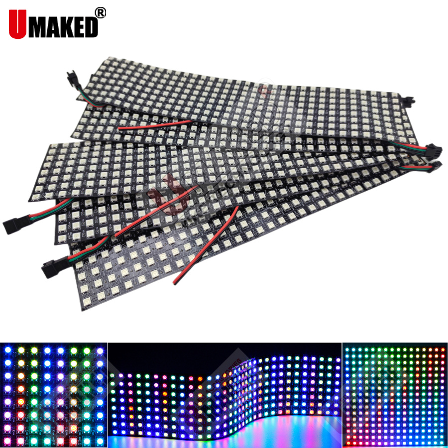 2pcs WS2812B Individually Addr – обзор и цена Rgb Led Matrix 8X8