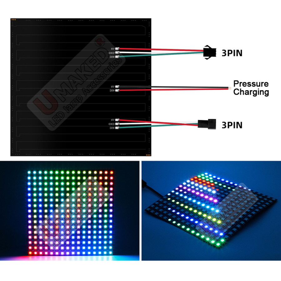 2pcs WS2812B Individually Addr – обзор и цена Rgb Led Matrix 8X8