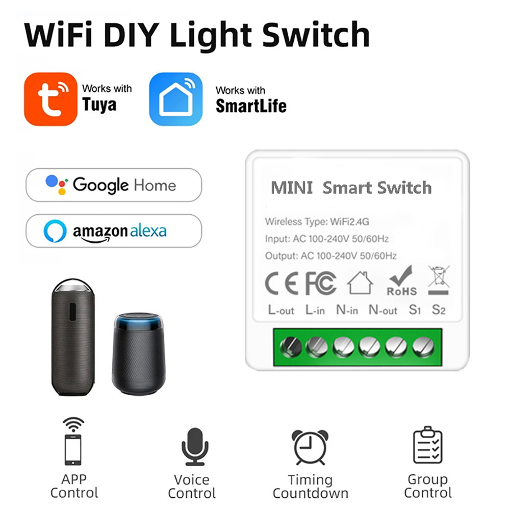 2 Way Control Tuya Mini 16A Wi – обзор и цена Home Automation Diy