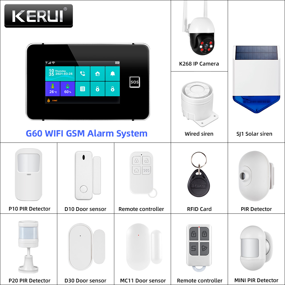 KERUI Tuya Alarm Panel DIY You – обзор и цена Home Automation Diy Kit