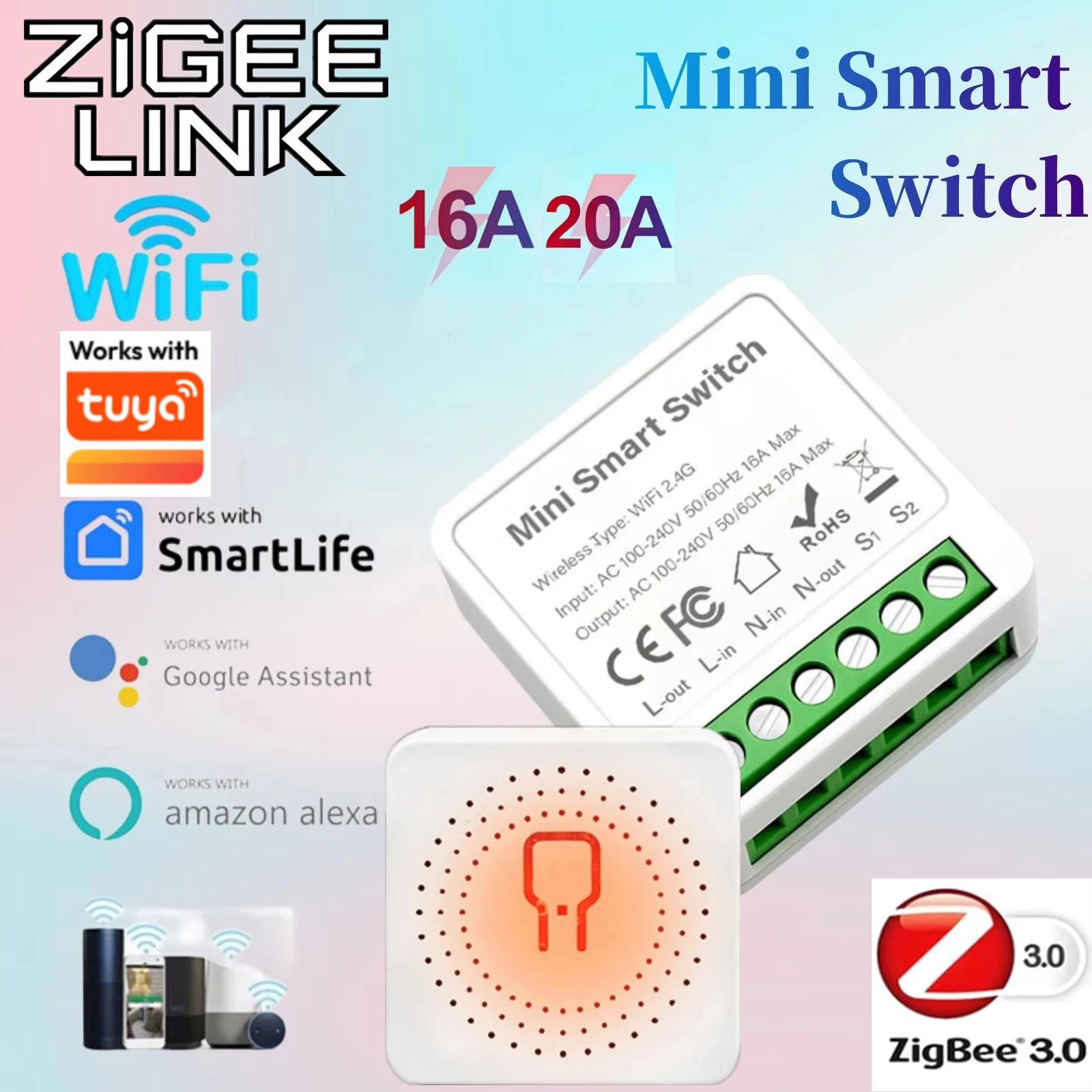 For Tuya Mini Smart WiFi Switc – обзор и цена Home Automation Diy
