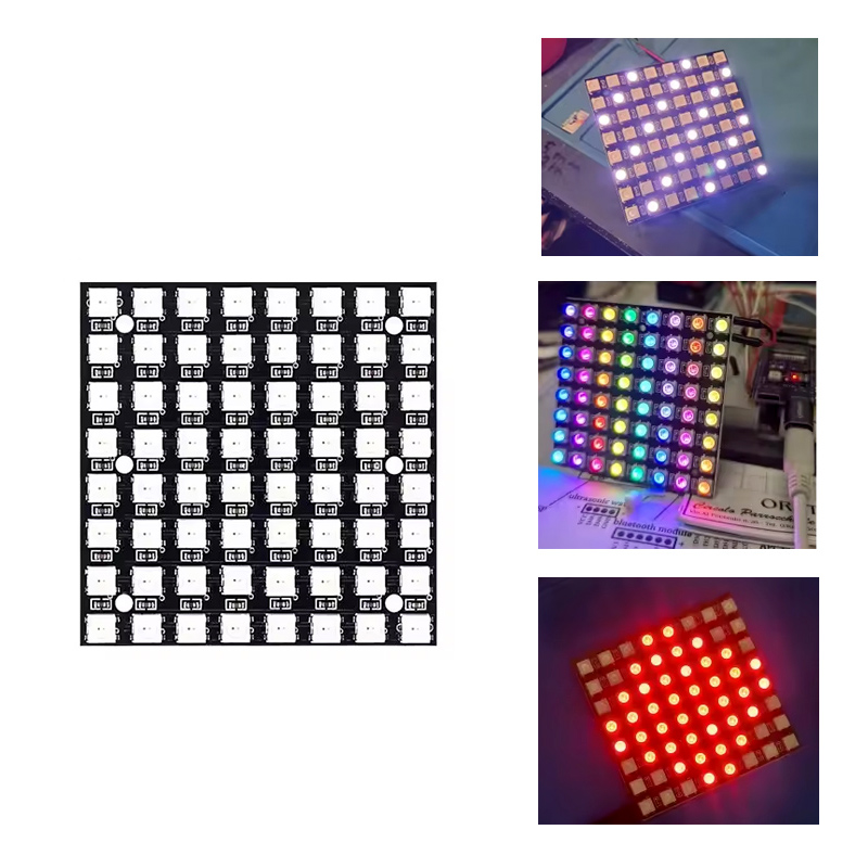 WS2812 LED 5050 RGB 8x8 64 Bit – обзор и цена Rgb Led Matrix 8X8