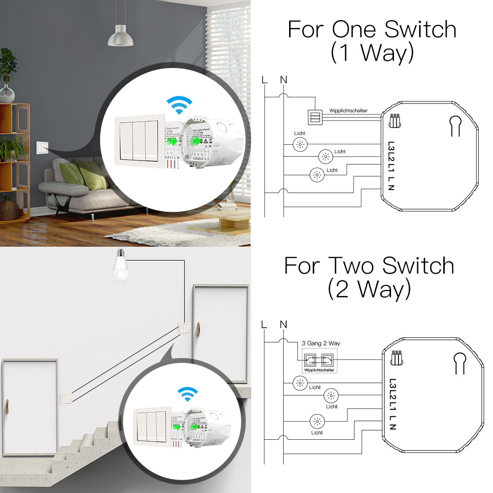 Wifi 3Gang 1/2 Way Mini DIY Li – обзор и цена Diy Home Automation Controller