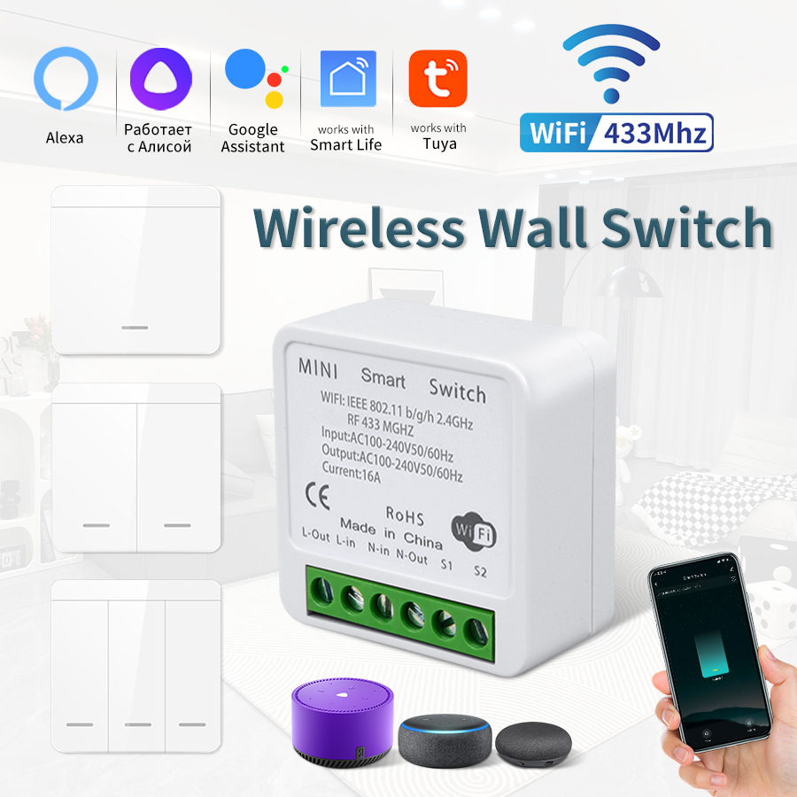 16A Tuya WiFi DIY Smart Switch – обзор и цена Home Automation Industry