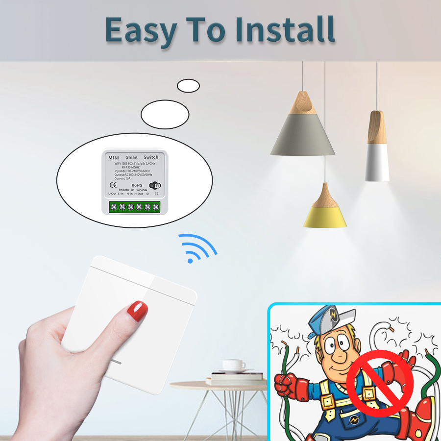 16A Tuya WiFi DIY Smart Switch – обзор и цена Home Automation Industry