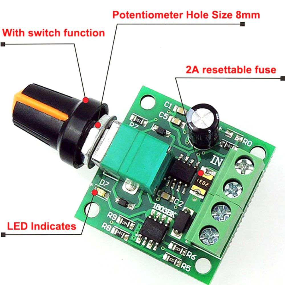 DC 1.8V 3V 5V 6V 12V 2A PWM Mo – обзор и цена Level Shifter 3.3V