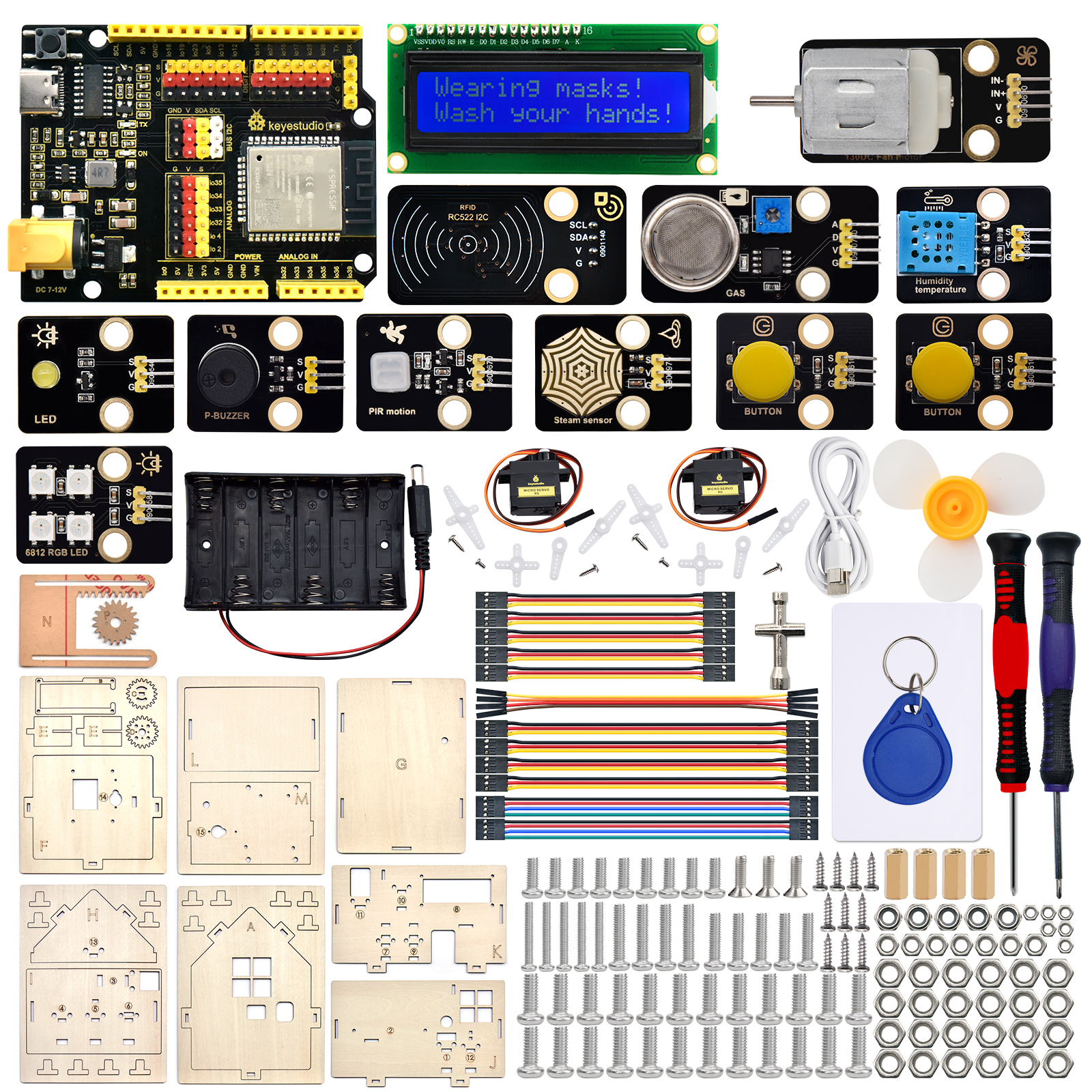  Keyestudio Complete IOT Smart – обзор и цена Home Automation Diy Kit