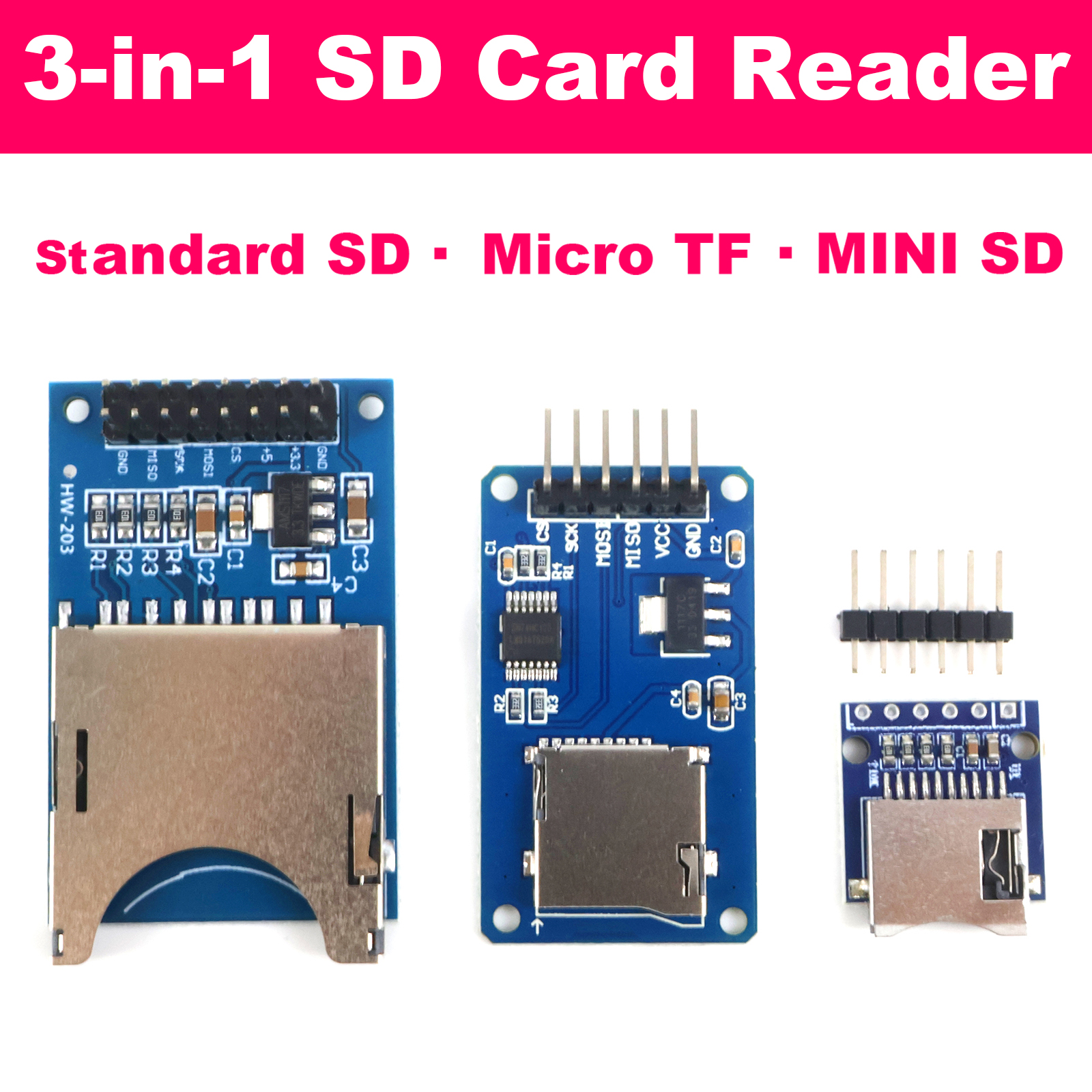 SD Card Reader Module Micro TF – обзор и цена Level Shifter 3.3V